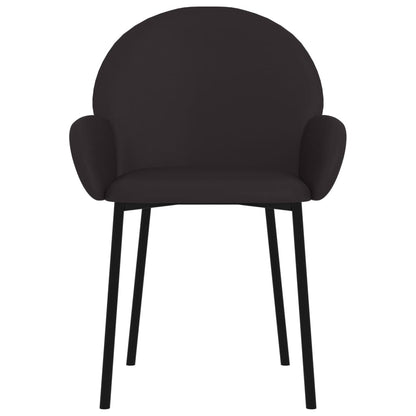 Esszimmerstühle 2 Stk. Schwarz Kunstleder