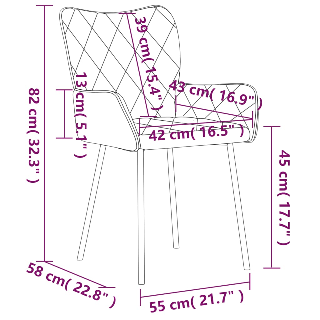 Esszimmerstühle 2 Stk. Taupe Stoff