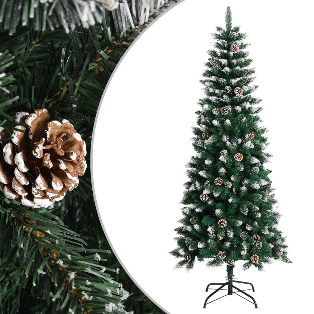 Künstlicher Weihnachtsbaum mit Ständer Grün 180 cm PVC