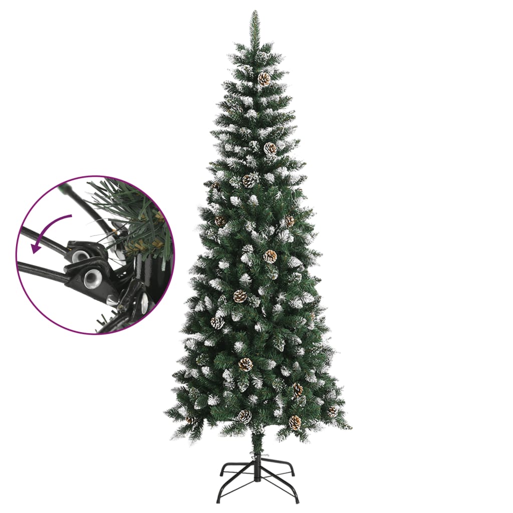 Künstlicher Weihnachtsbaum mit Ständer Grün 240 cm PVC