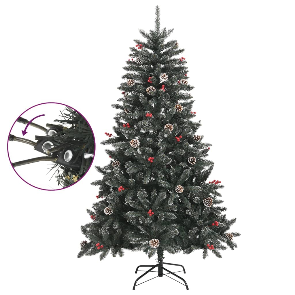 Künstlicher Weihnachtsbaum mit Ständer Grün 120 cm PVC