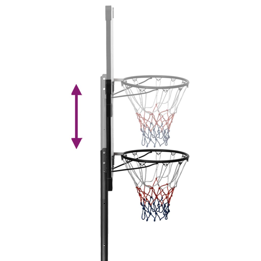 Basketballständer Transparent 235-305 cm Polycarbonat