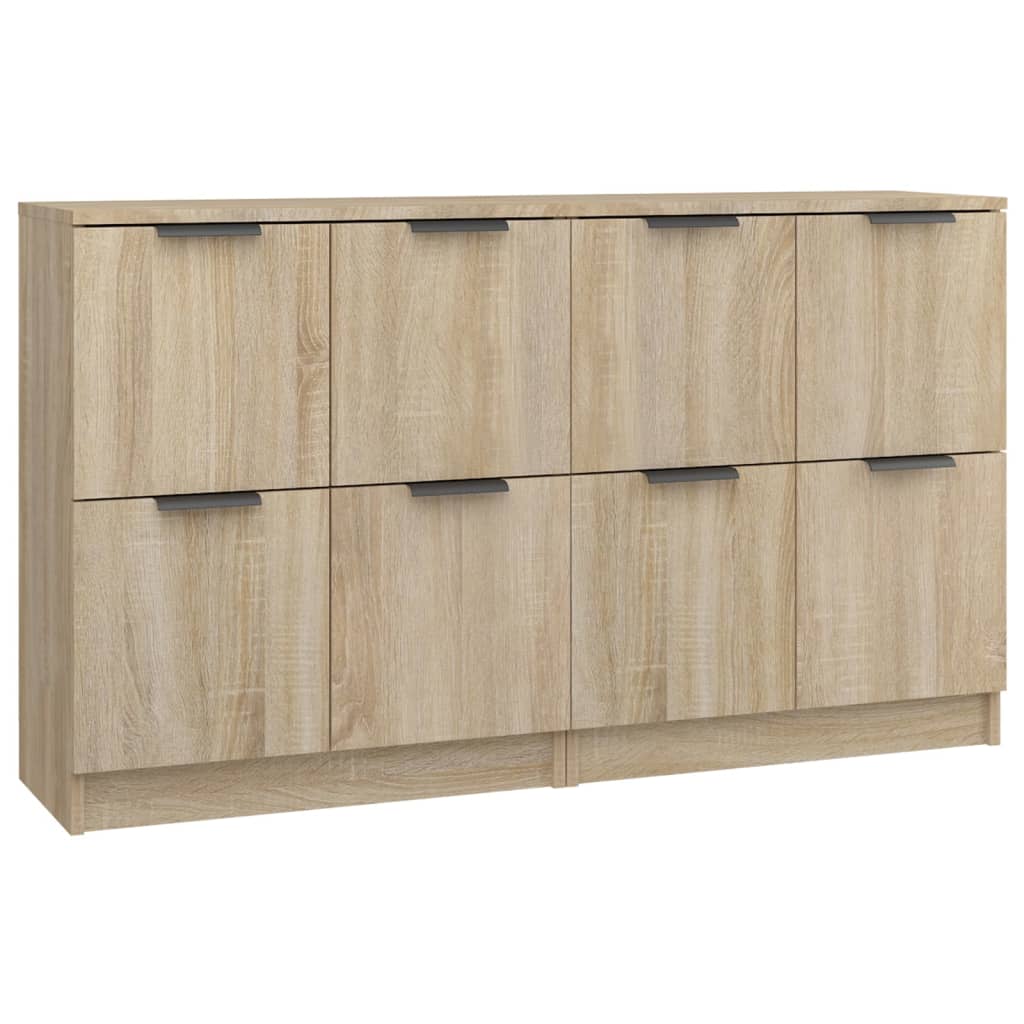 Sideboards 2 Stk. Sonoma-Eiche 60x30x70 cm Holzwerkstoff