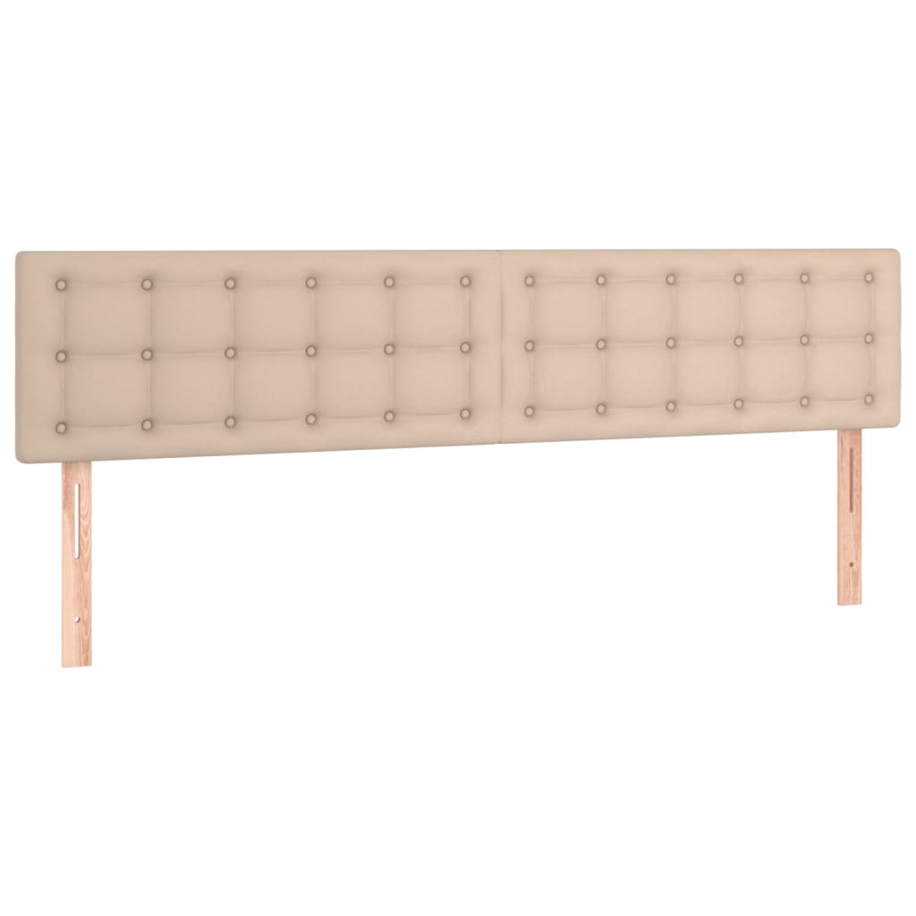 Kopfteile 2 Stk. Cappuccino-Braun 90x5x78/88 cm Kunstleder