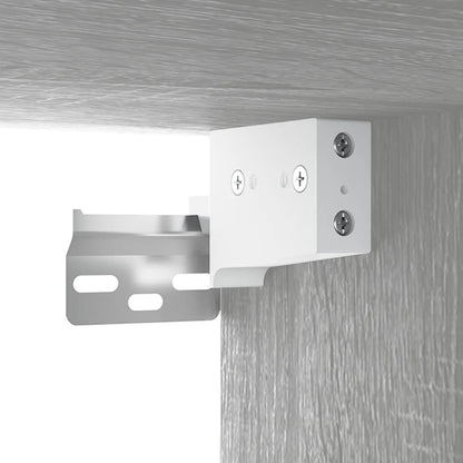 10-tlg. TV-Schrank-Set Grau Sonoma Holzwerkstoff