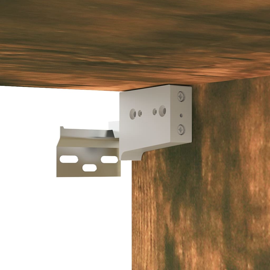 8-tlg. TV-Schrank-Set Räuchereiche 60x30x30 cm Holzwerkstoff