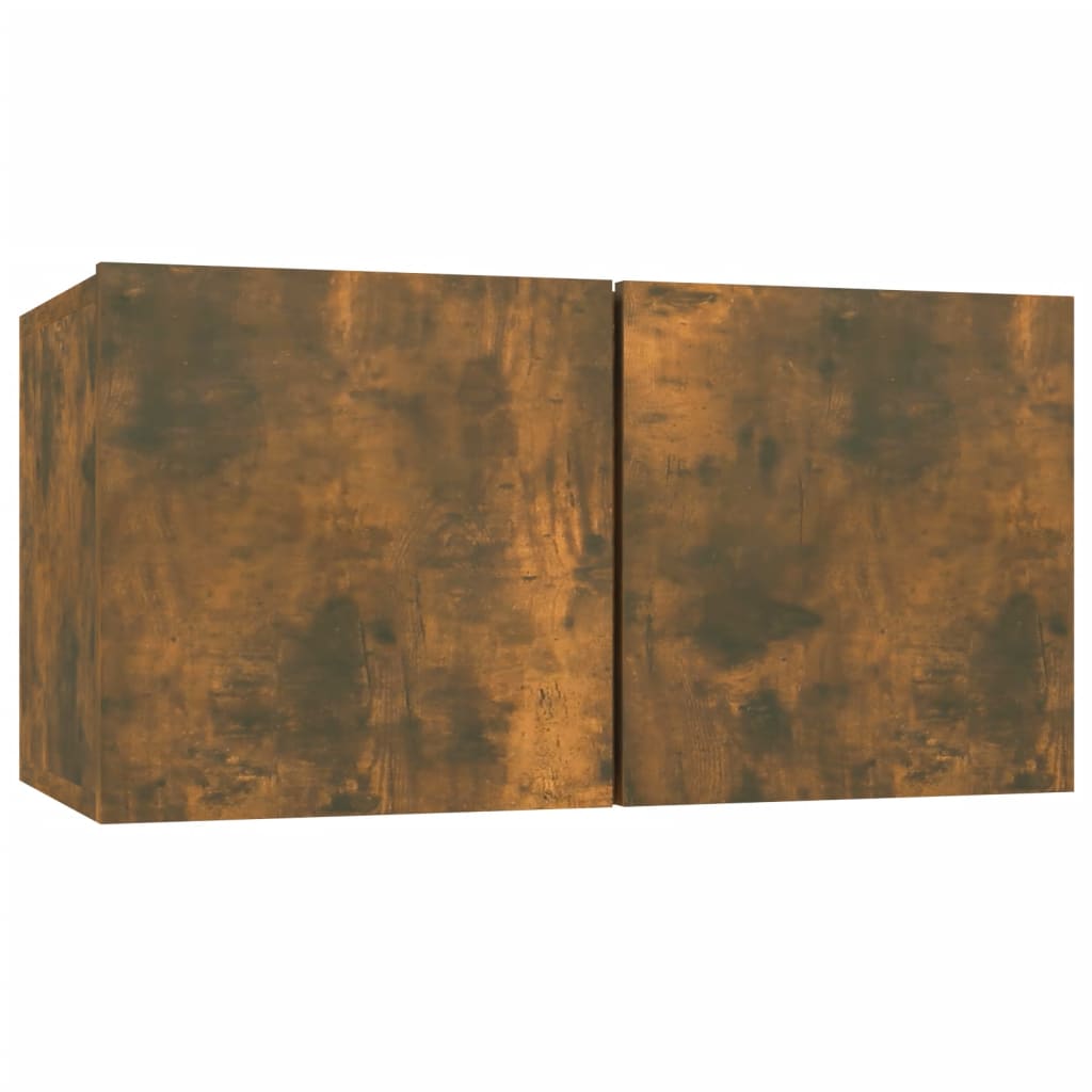 7-tlg. TV-Schrank-Set Räuchereiche Holzwerkstoff