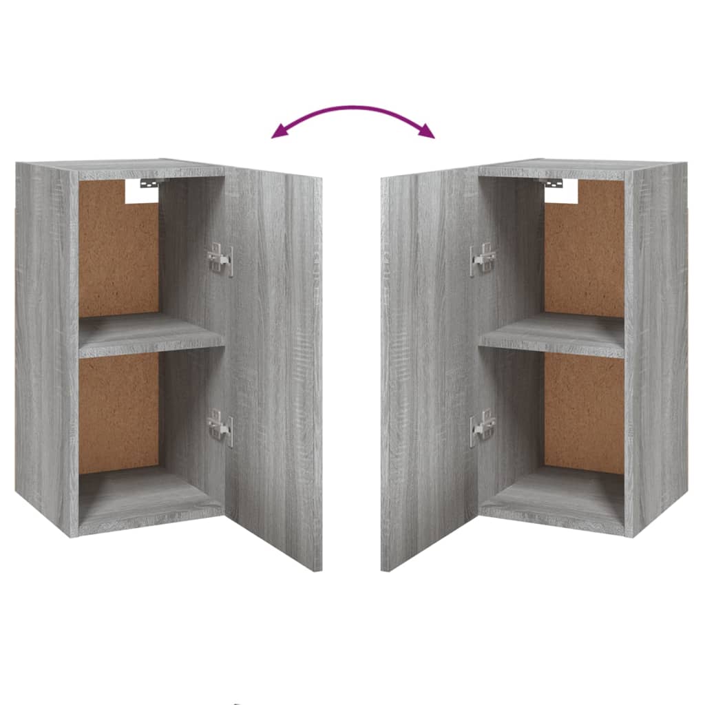 7-tlg. TV-Schrank-Set Grau Sonoma Holzwerkstoff