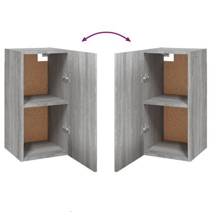 7-tlg. TV-Schrank-Set Grau Sonoma Holzwerkstoff