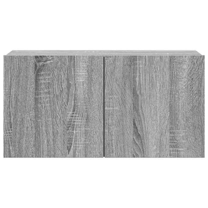 4-tlg. TV-Schrank-Set Grau Sonoma Holzwerkstoff