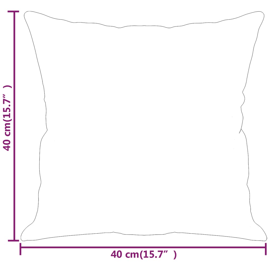 Zierkissen 2 Stk. Braun 40x40 cm Samt