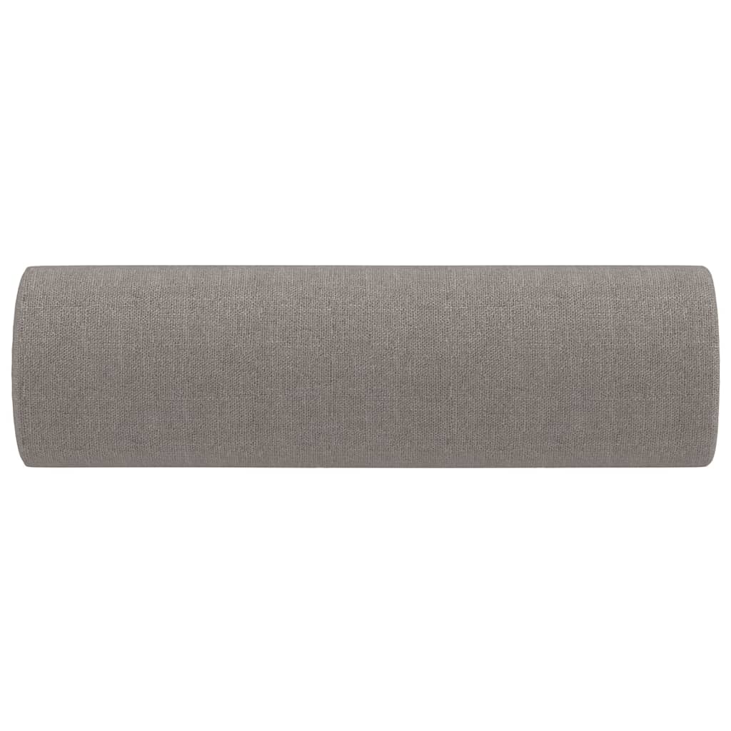 Zierkissen 2 Stk. Taupe Ø15x50 cm Stoff