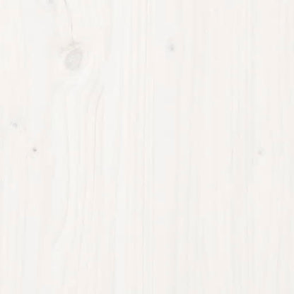 Nachttische 2 Stk. Weiß 79,5x38x65,5 cm Massivholz Kiefer