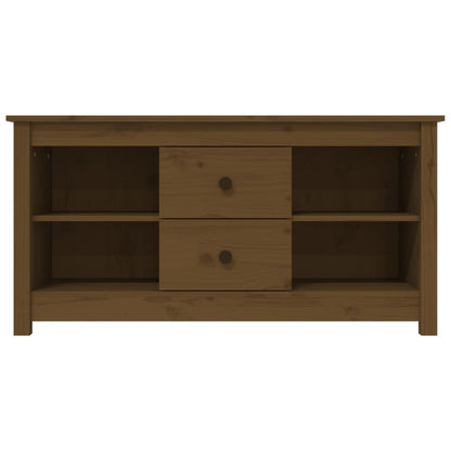 TV-Schrank Honigbraun 103x36,5x52 cm Massivholz Kiefer