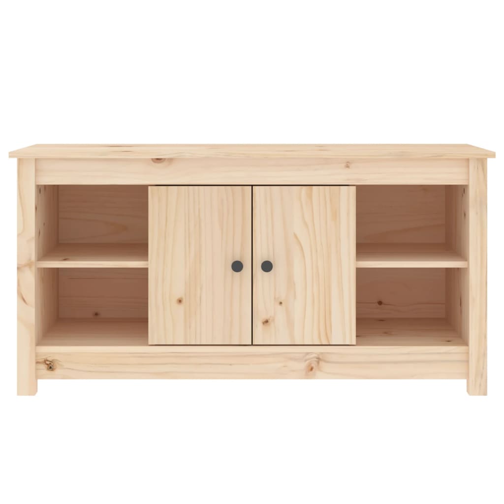 TV-Schrank 103x36,5x52 cm Massivholz Kiefer