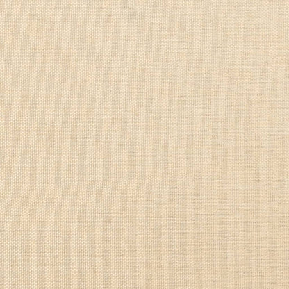 Schaukelsessel mit Hocker Creme Stoff