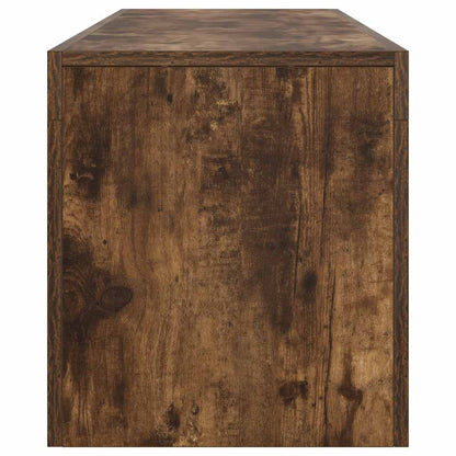 TV-Schrank mit LED-Leuchten Räuchereiche 140x36,5x40 cm