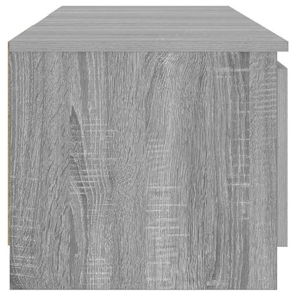 TV-Schrank mit LED-Leuchten Grau Sonoma 140x40x36 cm