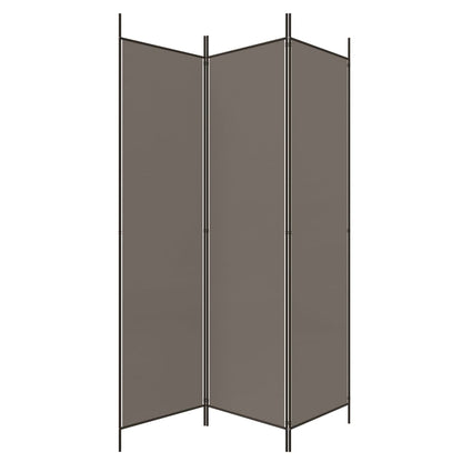 3-tlg. Paravent Anthrazit 150x200 cm Stoff
