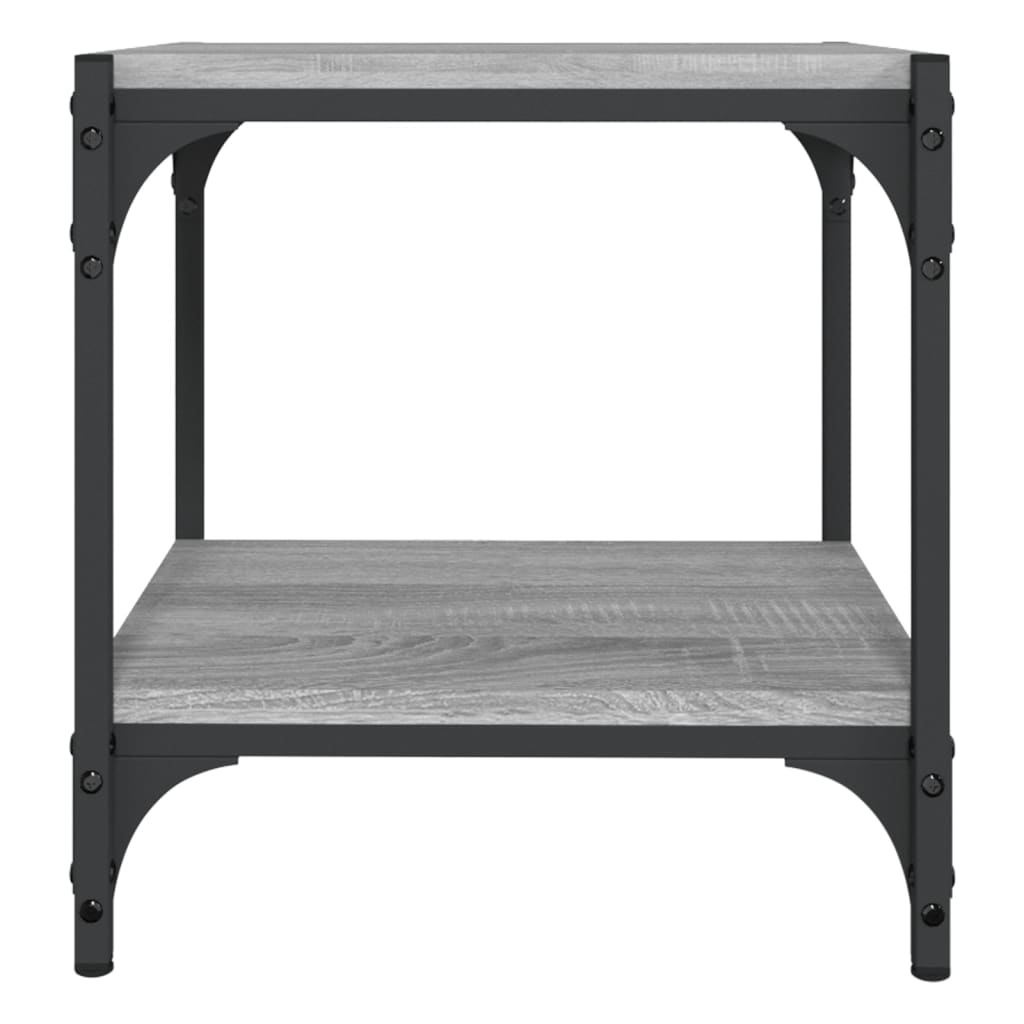 TV-Schrank Grau Sonoma 40x33x41 cm Holzwerkstoff und Stahl