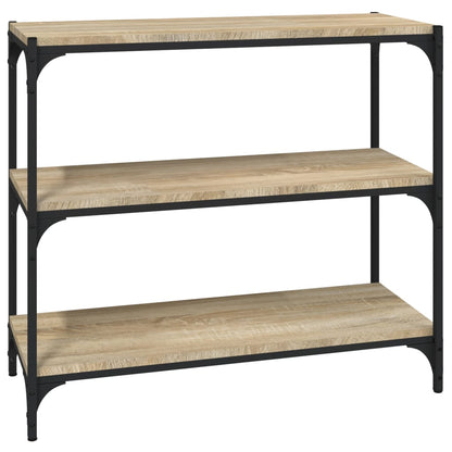 Bücherregal Sonoma-Eiche 80x33x70,5 cm Holzwerkstoff und Stahl