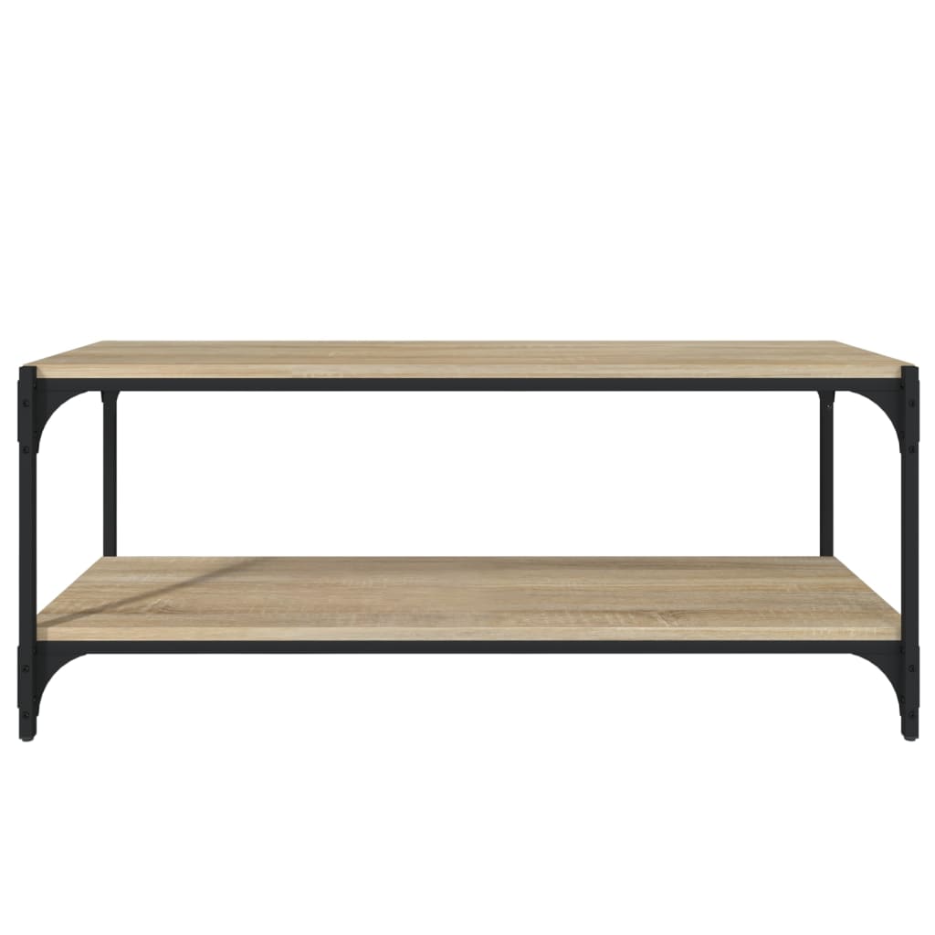 TV-Schrank Sonoma-Eiche 100x33x41 cm Holzwerkstoff und Stahl