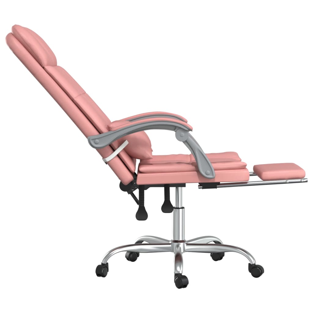 Bürostuhl mit Massagefunktion Rosa Kunstleder