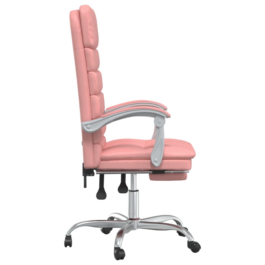 Bürostuhl mit Massagefunktion Rosa Kunstleder