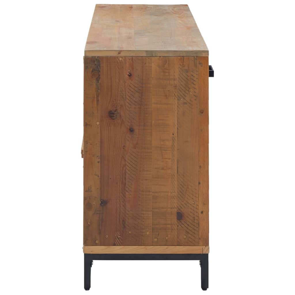 Sideboard Braun 110x35x70 cm Massivholz Kiefer