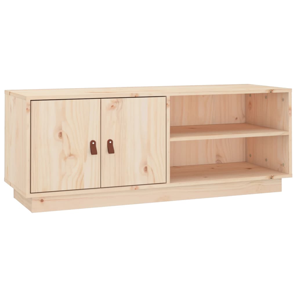TV-Schrank 105x34x40 cm Massivholz Kiefer