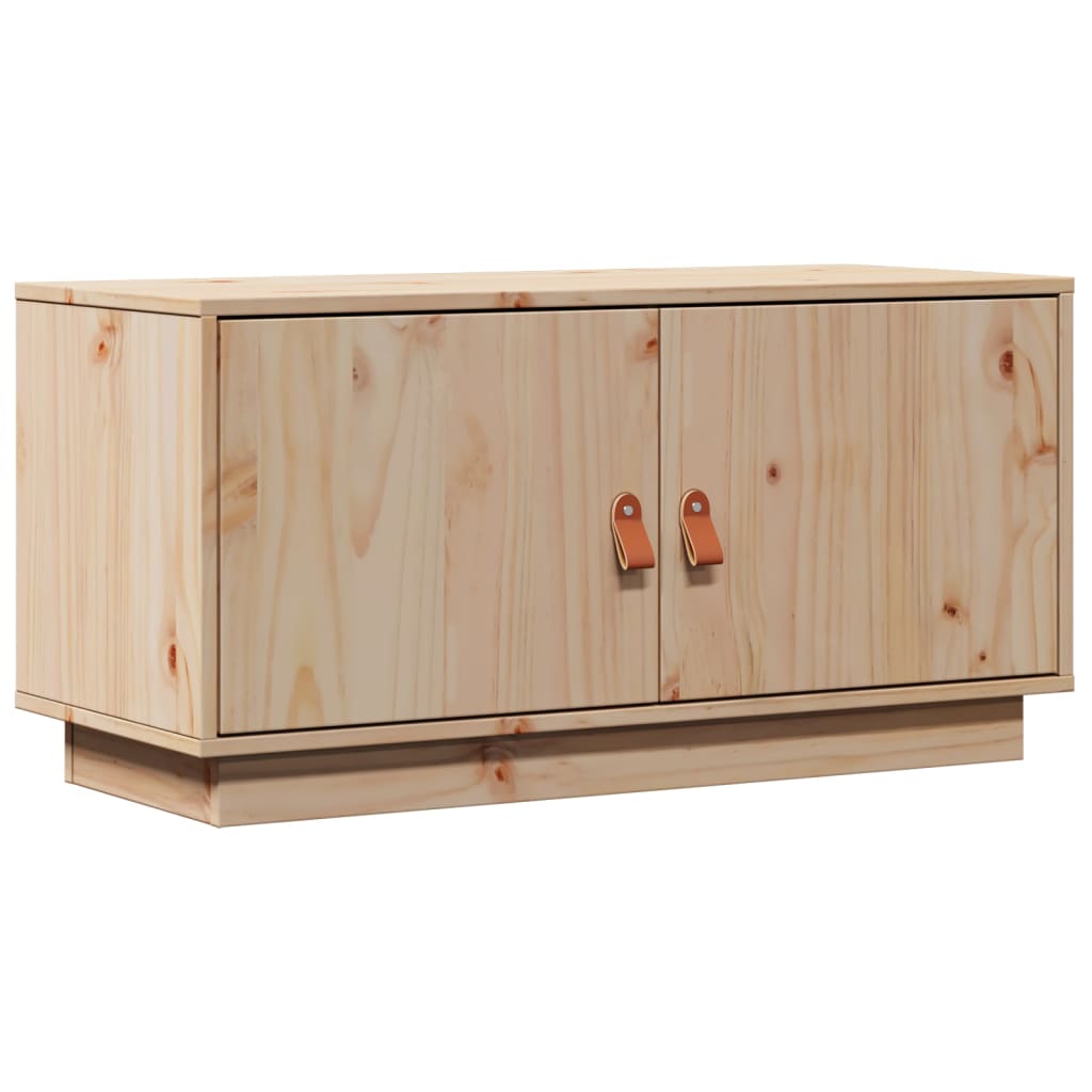 TV-Schrank 80x34x40 cm Massivholz Kiefer