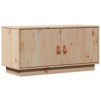 TV-Schrank 80x34x40 cm Massivholz Kiefer