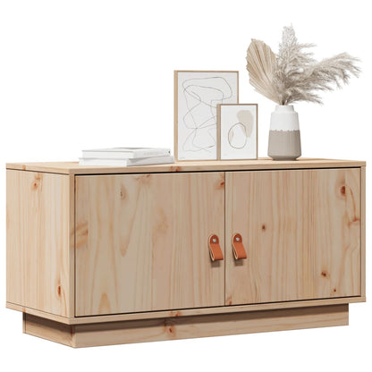 TV-Schrank 80x34x40 cm Massivholz Kiefer