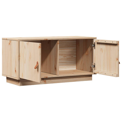 TV-Schrank 80x34x40 cm Massivholz Kiefer