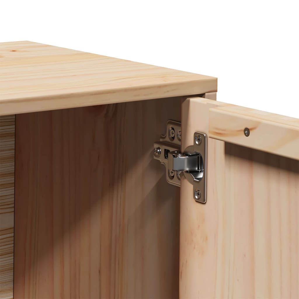 TV-Schrank 80x34x40 cm Massivholz Kiefer