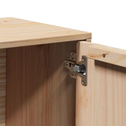 TV-Schrank 80x34x40 cm Massivholz Kiefer