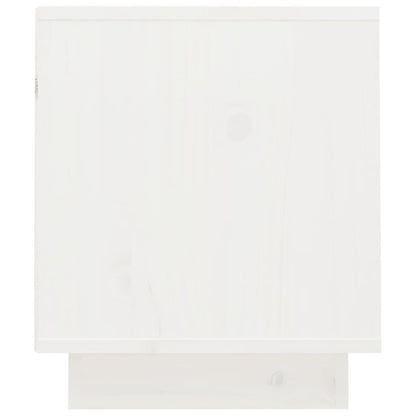 TV-Schrank Weiß 70x34x40 cm Massivholz Kiefer