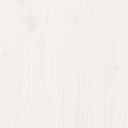 Nachttische 2 Stk. Weiß 40x34x55 cm Massivholz Kiefer