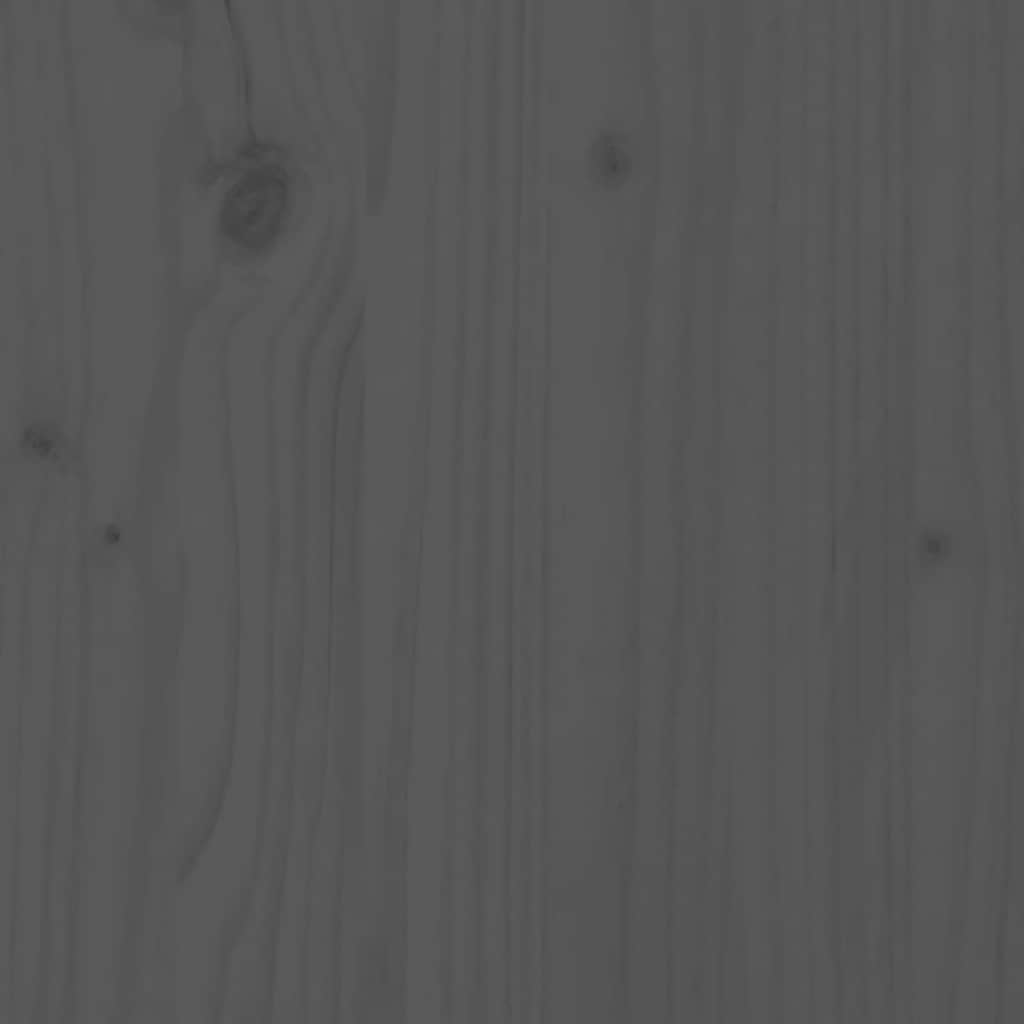 Nachttisch Grau 40x34x55 cm Massivholz Kiefer