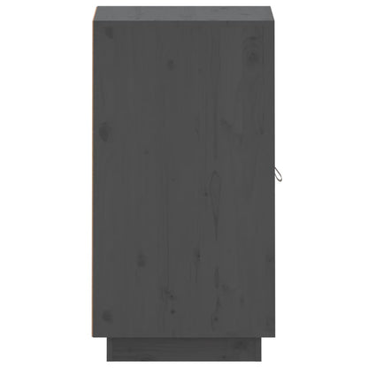 Sideboard Grau 34x40x75 cm Massivholz Kiefer