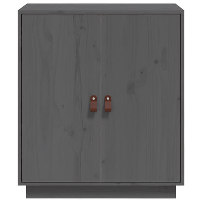 Sideboard Grau 65,5x40x75 cm Massivholz Kiefer