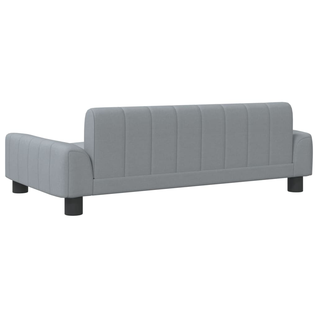 Hundebett Hellgrau 90x53x30 cm Stoff