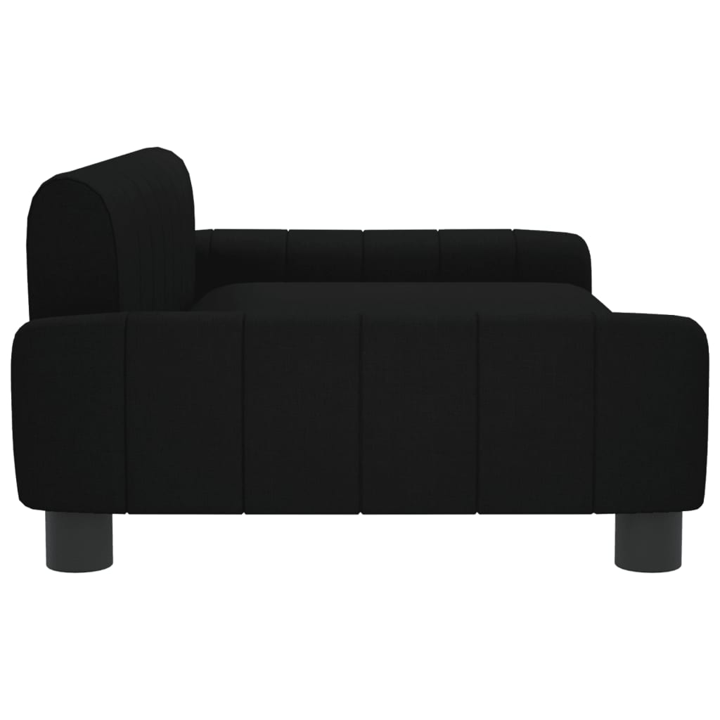 Hundebett Schwarz 90x53x30 cm Stoff