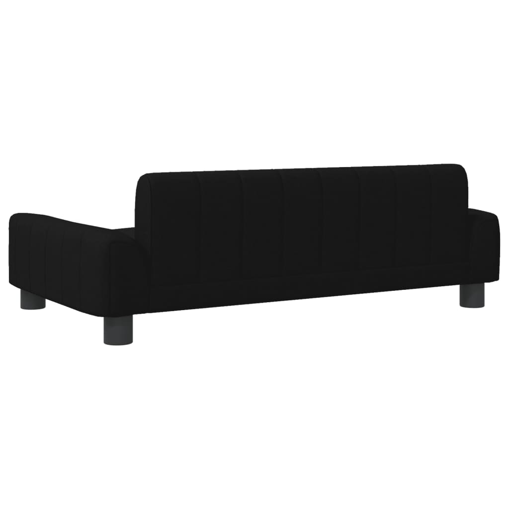 Hundebett Schwarz 90x53x30 cm Stoff