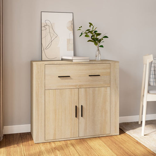 Sideboard Sonoma-Eiche 80x33x70 cm Holzwerkstoff