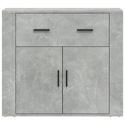 Sideboard Betongrau 80x33x70 cm Holzwerkstoff
