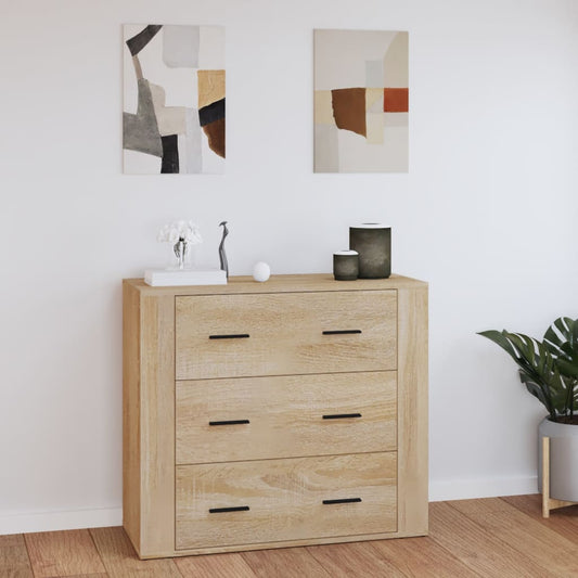 Sideboard Sonoma-Eiche 80x33x70 cm Holzwerkstoff