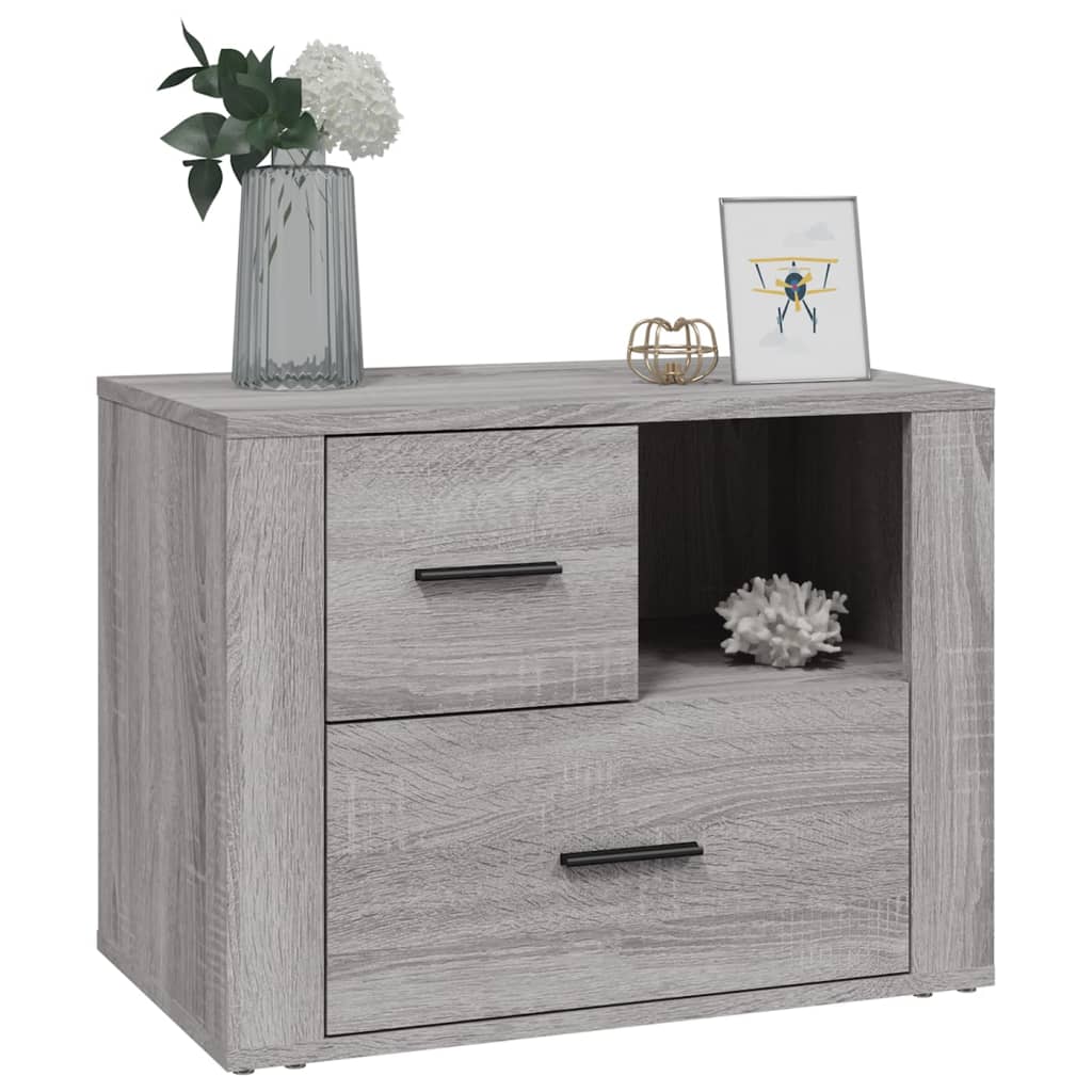 Nachttisch Grau Sonoma 60x36x45 cm Holzwerkstoff