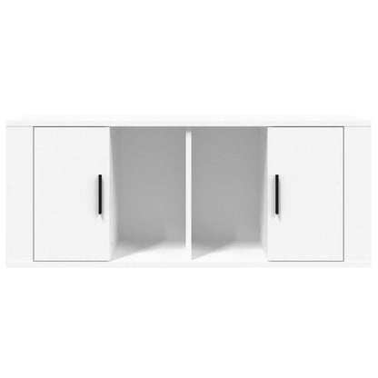 TV-Schrank Weiß 100x35x40 cm Holzwerkstoff