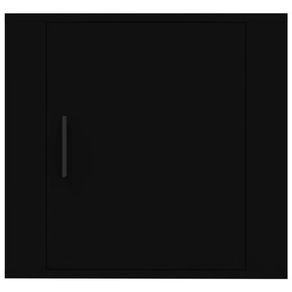 Wand-Nachttische 2 Stk. Schwarz 50x30x47 cm